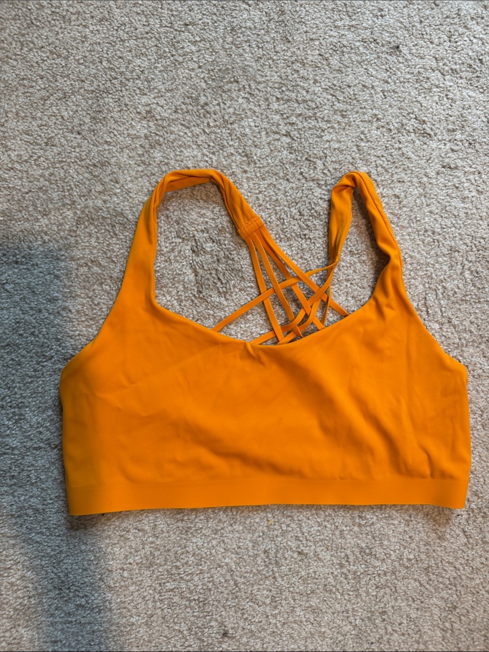 lululemon athletica Strappy Seamless Sports Bra - Orange